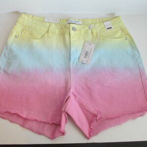 Judy Blue Light Dip Dye High Waist Stretch Cut Off Shorts Size 1XL